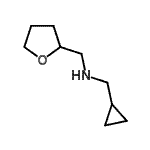 structure of CAS# 356539-57-6, 1-Cyclopropyl-N-(Tetrahydro-2-Furanylmethyl)Methanamine;(cyclopropylmethyl)(oxolan-2-ylmethyl)amine;(cyclopropylmethyl)(tetrahydro-2-furanylmethyl)amine;(cyclopropylmethyl)(tetrahydrofuran-2-ylmethyl)amine