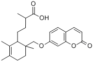 CAS#: 3566-55-0， (1S,2S,3S)-2,3-Dimethyl-6-(1-Methylethylidene)-2-[[(2-Oxo-2H-1-Benzopyran-7-Yl)Oxy]Methyl]-Cyclohexanepropanoicacid