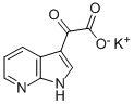 结构式 CAS# 357263-59-3, alpha-氧代-1H-吡咯并-[2,3B]吡啶-3-乙酸单钾盐