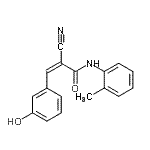CAS#: 358294-73-2， (2Z)-2-Cyano-3-(3-Hydroxyphenyl)-N-(2-Methylphenyl)Acrylamide
