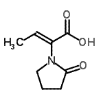CAS#: 358629-39-7， (2Z)-2-(2-Oxo-1-Pyrrolidinyl)-2-Butenoic Acid