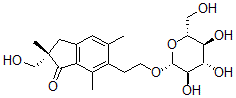 CAS#: 35910-15-7， (2S)-2-(Hydroxymethyl)-2,5,7-Trimethyl-6-[2-[(2R,3R,4S,5S,6R)-3,4,5-Trihydroxy-6-(Hydroxymethyl)Oxan-2-Yl]Oxyethyl]-3H-Inden-1-One