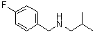 structure of CAS# 359446-04-1, N-(4-Fluorobenzyl)-2-Methyl-1-Propanamine;(4-fluorobenzyl)isobutylamine;N-(4-Fluorobenzyl)isobutylamine;N-(4-fluorobenzyl)-N-isobutylamine