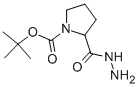 结构式 CAS# 359803-43-3, 1,2-吡咯烷二羧酸 1-叔丁酯 2-酰肼