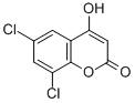 structure of CAS# 36051-82-8, 6,8-Dichloro-4-Hydroxycoumarin;6,8-DICHLORO-4-HYDROXY-2H-CHROMEN-2-ONE;6,8-DICHLORO-4-HYDROXYCOUMARIN