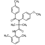 CAS#: 360571-08-0， N-{1-[(2,6-Dimethylphenyl)Amino]-2-Methyl-1-Oxo-2-Propanyl}-N-(4-Methoxyphenyl)-4-Methylbenzamide