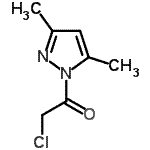 结构式 CAS# 36140-55-3, 2-氯-1-(3,5-二甲基-1H-吡唑-1-基)乙酮