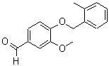 structure of CAS# 361465-12-5, 3-Methoxy-4-[(2-Methylbenzyl)Oxy]Benzaldehyde;3-Methoxy-4-[(2-methylbenzyl)oxy]benzaldehyde;3-methoxy-4-[(2-methylphenyl)methoxy]benzaldehyde;MFCD02647956