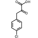 structure of CAS# 3617-01-4, 3-(4-Chlorophenyl)-2-Oxopropanoic Acid;########;04/01/3617;2Oxo3[4chlorophenyl]propanoic acid