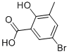 structure of CAS# 36194-82-8, 5-Bromo-2-Hydroxy-3-Methylbenzenecarboxylic Acid