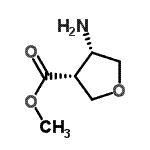 CAS#: 362488-80-0， Methyl (3R,4S)-4-Aminotetrahydro-3-Furancarboxylate