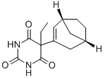 CAS#: 3625-25-0， 5-Ethyl-5-(bicyclo(3.2.1)octenyl)barbituric acid