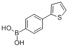structure of CAS# 362612-66-6, 4-(2-Thienyl)Phenylboronic Acid;4-(2-Thienyl)Phenylboronic Acid , May Contain Varying Amounts Of Anhydride, 97%;THIOPHEN-2-YL-4-BENZENEBORONIC ACID;4-(2-THIENYL)PHENYLBORONIC ACID