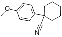 structure of CAS# 36263-51-1, 1-(4-Methoxyphenyl)-1-Cyclohexanecarbonitrile;1-(4-Methoxyphenyl)-1-Cyclohexanecarbonitrile;Cyclohexanecarbonitrile, 1-(4-Methoxyphenyl)-;Nsc155171