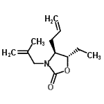 CAS#: 362632-04-0， (4S,5S)-4-Allyl-5-Ethyl-3-(2-Methyl-2-Propen-1-Yl)-1,3-Oxazolidin-2-One