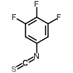 structure of CAS# 362690-52-6, 1,2,3-Trifluoro-5-Isothiocyanatobenzene;3,4,5-Trifluorophenyl isothiocyanate;3,4,5-Trifluorophenylisothiocyanate;BENZENE,1,2,3-TRIFLUORO-5-ISOTHIOCYANATO-