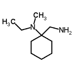 结构式 CAS# 363626-93-1, 1-(氨基甲基)-N-乙基-N-甲基环己烷胺