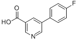 structure of CAS# 364064-17-5, 3-(4-Fluorophenyl)-5-Pyridinecarboxylic Acid;3,4-9FLUOROPHENYL)-S-PYRIDINE CARBOXYLIC ACID;3-(4-FLUOROPHENYL)-5-PYRIDINECARBOXYLIC ACID;5-(4-FLUOROPHENYL)PYRIDINE-3-CARBOXYLIC ACID