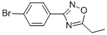 结构式 CAS# 364743-34-0, 3-(4-溴苯基)-5-乙基-1,2,4-恶二唑