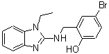 CAS#: 364748-24-3， 4-Bromo-2-{[(1-Ethyl-1H-Benzimidazol-2-Yl)Amino]Methyl}Phenol