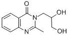 结构式 CAS# 36518-02-2, 3-(2,3-二羟基丙基)-2-甲基喹唑啉-4-酮