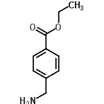 structure of CAS# 366-84-7, Ethyl 4-(Aminomethyl)Benzoate;4-Aminomethyl-benzoic acid ethyl ester;MFCD00748342;BAS 00100625