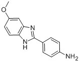结构式 CAS# 366012-74-0, 4-(5-甲氧基-1H-苯并咪唑-2-基)-苯胺