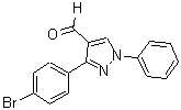 structure of CAS# 36640-41-2, 3-(4-Bromo-Phenyl)-1-Phenyl-1H-Pyrazole-4-Carbaldehyde;3-(4-Bromophenyl)-1-Phenyl-Pyrazole-4-Carbaldehyde;3-(4-Bromophenyl)-1-Phenyl-4-Pyrazolecarboxaldehyde;Zinc00445488