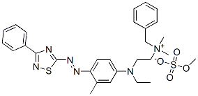 CAS#: 36790-31-5， 2-[Ethyl-[3-Methyl-4-[(3-Phenyl-1,2,4-Thiadiazol-5-Yl)Diazenyl]Phenyl]Amino]Ethyl-Dimethyl-(Phenylmethyl)Azanium Methyl Sulfate