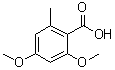CAS#: 3686-57-5， 2,4-Dimethoxy-6-Methylbenzoic Acid