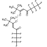 结构式 CAS# 36885-31-1, 钡二[(3Z)-6,6,7,7,8,8,8-七氟-2,2-二甲基-5-氧代-3-辛烯-3-醇]