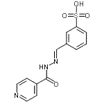 CAS#: 3691-81-4， 3-[(E)-(Isonicotinoylhydrazono)Methyl]Benzenesulfonic Acid