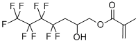 结构式 CAS# 36915-03-4, 3-(全氟丁基)-2-羟基丙基甲基丙烯酸酯
