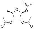 structure of CAS# 37076-71-4, Tri-O-Acetyl-5-Deoxy-D-Ribofuranose;1,2,3-Triacety1-5-Deoxy-Beta-D-Ribofuranose;Tri-O-Acetyl-5-Deoxy-D-Ribofuranose;5-Deoxy-D-Ribofuranose Triacetate