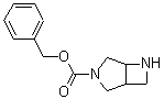 structure of CAS# 370881-43-9, Benzyl 3,6-Diazabicyclo[3.2.0]Heptane-3-Carboxylate;3,6-Diaza<wbr>-bicyclo[<wbr>3.2.0]hep<wbr>tane-3-ca<wbr>rboxylic <wbr>acid benz<wbr>yl ester;3,6-DIAZA<wbr>BICYCLO[3<wbr>.2.0]HEPT<wbr>ANE-3-CAR<wbr>BOXYLICAC<wbr>ID, PHENY<wbr>LMETHYL E<wbr>STER, (1S<wbr>,5S)-;3-Cbz-3,6-Diazabicyclo[3.2.0]heptane