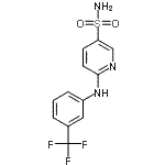 CAS#: 37105-07-0， 6-{[3-(Trifluoromethyl)Phenyl]Amino}-3-Pyridinesulfonamide