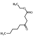 结构式 CAS# 37174-92-8, 乙基4-氧代壬酸酯