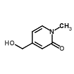 structure of CAS# 371765-69-4, 4-(Hydroxymethyl)-1-Methyl-2(1H)-Pyridinone;1-Methyl-2-oxo-1,2-dihydropyridine-4-methanol;2-1H-PYRIDINONE,4-(HYDROXYMETHYL)-1-METHYL-;4-(hydroxymethyl)-1-methylpyridin-2(1H)-one
