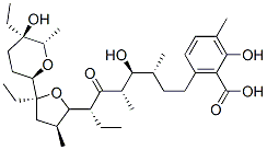 CAS#: 37259-88-4， 6-[(3R,4S,5S,7R)-7-[(2S,3S,5S)-5-Ethyl-5-[(2R,5R,6S)-5-Ethyl-5-Hydroxy-6-Methyloxan-2-Yl]-3-Methyloxolan-2-Yl]-4-Hydroxy-3,5-Dimethyl-6-Oxononyl]-2-Hydroxy-3-Methylbenzoic Acid