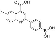 结构式 CAS# 373384-16-8, 2-(4-硼酸基苯基)-6-甲基喹啉-4-羧酸
