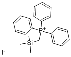 structure of CAS# 3739-98-8, (Trimethylsilylmethyl)Triphenylphosphonium Iodide;Trimethylsylilmethyltriphenylphosphonium Iodide, 95 %;(TRIMETHYLSILYLMETHYL)TRIPHENYLPHOSPHONIUM IODIDE;Trimethylsylilmethyltriphenylphosphonium Iodide