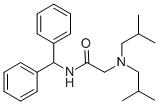 CAS#: 37390-19-5， 2-(Bis(2-Methylpropyl)Amino)-N-(Diphenylmethyl)Acetamide