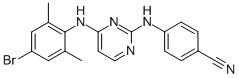 structure of CAS# 374067-85-3, 4-[[4-[(4-Bromo-2,6-Dimethylphenyl)Amino]-2-Pyridinyl]Amino]-Benzonitrile;4-[[4-[(4-BROMO-2,6-DIMETHYLPHENYL)AMINO]-2-PYRIDIDINYL]AMINO]-BENZONITRILE;4-[[4-[(4-Bromo-2,6-Dimethylphenyl)Amino]-2-Pyrimidinyl]Amino]-Benzonitrile;Despropenenitrile Bromo Rilpivirine