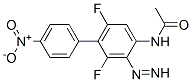 structure of CAS# 3743-87-1, N-[3,5-Difluoro-4-(4-Nitrophenyl)Diazenylphenyl]Acetamide;N-[3,5-Difluoro-4-(4-Nitrophenyl)Azo-Phenyl]Acetamide;N-[3,5-Difluoro-4-(4-Nitrophenyl)Azophenyl]Acetamide;N-[3,5-Difluoro-4-(4-Nitrophenyl)Diazenyl-Phenyl]Ethanamide