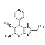 CAS#: 374612-98-3， 5-Amino-2-Ethyl-7-(4-Pyridinyl)-1,7-Dihydropyrano[2,3-d]Imidazole-6-Carbonitrile