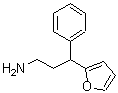 structure of CAS# 374910-04-0, 3-(2-Furyl)-3-Phenyl-1-Propanamine;3-(2-furyl)-3-phenyl-1-propanamine;MFCD02235141;BAS 04056423