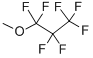 structure of CAS# 375-03-1, Heptafluoro-1-Methoxypropane;Propane,1,1,1,2,2,3,3-Heptafluoro-3-Methoxy-;1,1,1,2,2,3,3-Heptafluoro-3-Methoxy-Propane;1,1,1,2,2,3,3-Heptafluoro-3-Methoxypropane
