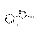 structure of CAS# 37536-29-1, 2-(5-Sulfanyl-4H-1,2,4-Triazol-3-Yl)Phenol;2-(5-mercapto-4H-1,2,4-triazol-3-yl)phenol;5-(2-hydroxyphenyl)-2,4-dihydro-3H-1,2,4-triazole-3-thione;phenol, 2-(5-mercapto-4H-1,2,4-triazol-3-yl)