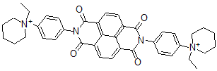 CAS#: 37607-02-6， Bis(4-piperidinophenol)diimidonaphthalene-1,4,5,8-tetracarboxylic acid dibenzosulfoethylate