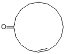 structure of CAS# 37609-25-9, 5-Cyclohexadecen-1-One;(5Z)-1-Cyclohexadec-5-Enone;5-Cyclohexadecen-1-One;5-Cyclohexadecenone